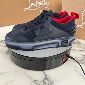 Christian Louboutin 1240578 Men's Astroloubi Flat Calf Sneakers Shoes 41, 42